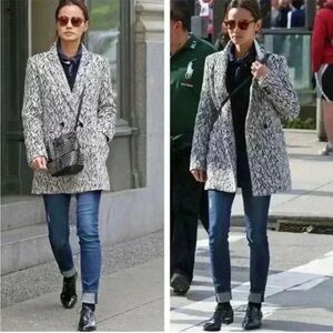 Banana Republic Chevron Jacquard Blazer Jacket